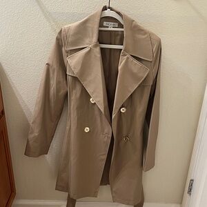 Via Spiga Trench Coat with Gold Buttons